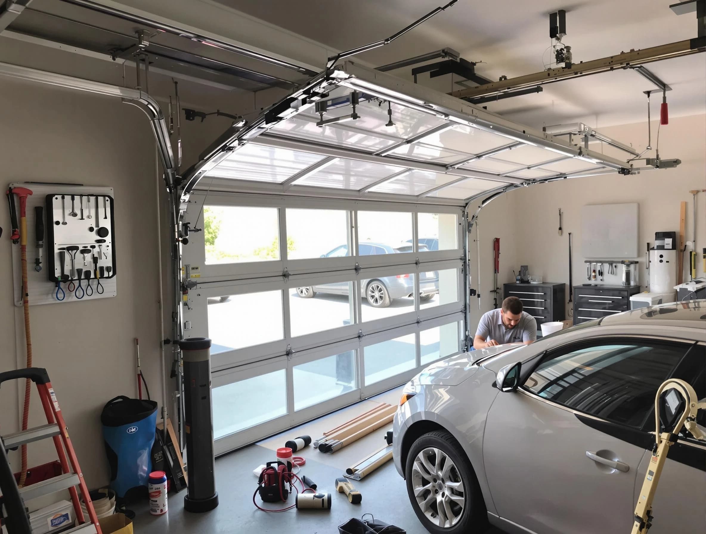 Garage door noise reduction service by Fall River Garage Door Repair in Fall River